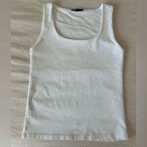 Zara Basic White Tank Top Size L 3905/731/12